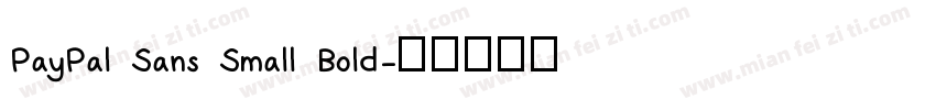 PayPal Sans Small Bold字体转换